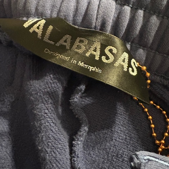 Valabasas “Mute” Navy Blue Fleece Sweats. - Picture 6 of 8